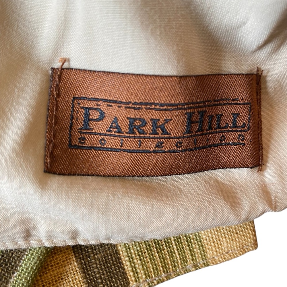 PINE HILL Collection Tea Towel Set Golden Wheat Green Brown Stripe NWOT - Picture 3 of 3
